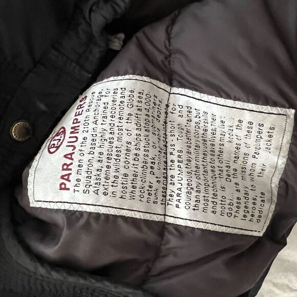 Parajumpers Womens‎ Down Filled Parka Jacket Size Small Hooded Black Full Zip - Picture 11 of 16